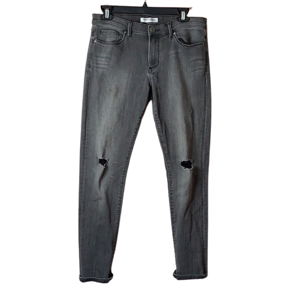 CHARCOAL ‘BANANA REPUBLIC’ RIPPED SKINNY JEANS!!!